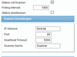 [Translate to English:] Einstellungsmöglichkeiten für Scanner Kommunikation