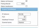 [Translate to English:] Einstellungsmöglichkeiten für Scanner Kommunikation